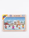 AHŞAP EĞİTİCİ PUZZLE / KIŞ MEVSİMİ