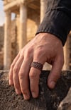 Özel İşlemeli Bakır Yüzük (Ölçü Ayarlanabilir)