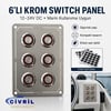 6 LÜ KROM SWİTCH PANEL  SİGORTALI