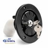 DEPO DOLUM KAPAĞI SU,KİLİTLİ,SİYAH 32MM