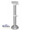 KOLTUK AYAĞI TELESKOPİK BEYAZ+METALİK 51-78CM ÇAP 225