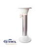 MASA AYAĞI GÖMME TELESKOPİK BEYAZ 53-81CM 