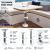 MASA AYAĞI GÖMME TELESKOPİK BEYAZ 53-81CM 
