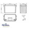 OUTDO 12 VOLT 100 AMPER LİTYUM AKÜ (Huawei LİTHİUM Battery)      (0 incele)