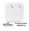 PLASTİK KAPAK BEYAZ 380X380MM