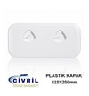 PLASTİK KAPAK BEYAZ 610X250MM