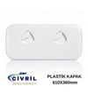PLASTİK KAPAK BEYAZ 610X360MM