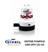 TMC SİNTİNE POMPASI 1000GPH 12V 5A