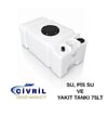 YAKIT-SU VE PİS SU TANKI 75LT