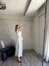 Belden Bağlama Detaylı Gömlek Elbise