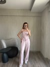 Pudra Pembe Korse Detaylı Eşofman Takımı