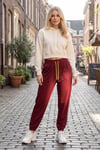 BORDO OVERSIZE RETRO ŞALVAR TAKIM