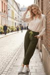 HAKİ OVERSIZE RETRO ŞALVAR TAKIM