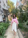 Naturel(doğal) dokulu kumaş etek