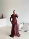 Begüm Abiye Bordo 