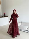 Beril Abiye Bordo 