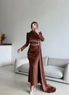 Defne Abiye Kahverengi