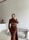 Defne Abiye Kahverengi