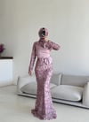 Fiyonklu Abiye Pembe