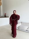 Funda Abiye Bordo 