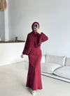 İnci Abiye Bordo