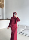 İnci Abiye Bordo