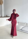 İnci Abiye Bordo