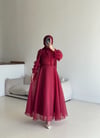 Prenses Abiye Bordo