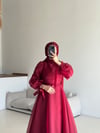 Prenses Abiye Bordo