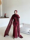 Sevda Abiye Bordo 