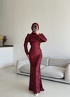 Talya Abiye Bordo 