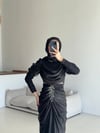 Yaprak Abiye Siyah