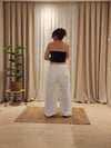 Ekru Astarlı Şalvar Pantolon