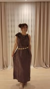 Omuz Bağlama Detaylı Midi Elbise