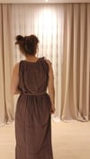 Omuz Bağlama Detaylı Midi Elbise