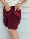 Bordo Şort Etek