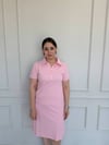 Pembe Lacoste Kumaş Elbise
