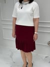 Piliseli Bordo Etek