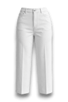 Beyaz Denim Skater Pantolon