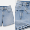 Mini Denim Şort Açık Mavi