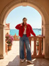 Wide Leg Denim Pantolon