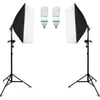 Kamera Çekimleri İçin HLYPRO 50x70 cm Softbox, İkili Işık Kaynağı