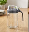 Leke Karşıtı Ergonomik Kulplu Cam Sosluk - Ölçülü Akıllı Yağlık & Sirkelik 660 ml