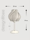 Designobee Krema Plus - Modern Masa ve Gece Lambası - Metal Ayaklı Lamba - Ambiyans Lambası, Dekoratif Abajur