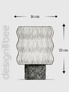 Designobee Ritim - Modern Masa ve Gece Lambası – Ambiyans Lambası, Dekoratif LED Abajur, E14 Duy