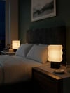 Designobee Ritim - Modern Masa ve Gece Lambası – Ambiyans Lambası, Dekoratif LED Abajur, E14 Duy