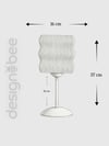 Designobee Ritim Plus - Modern Masa ve Gece Lambası - Metal Ayaklı Lamba - Ambiyans Lambası, Dekoratif Abajur