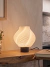 Krema - Modern Masa ve Gece Lambası – Ambiyans Lambası, Dekoratif LED Abajur, E14 Duy