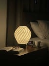 Lalezar Mermer Görünümlü Lamba - Modern Masa ve Gece Lambası – Ambiyans Lambası, Dekoratif LED Abajur, E14 Duy