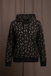 Kadın Çiçek Desenli Kapüşonlu Mevsimlik Sweatshirt Hoodie